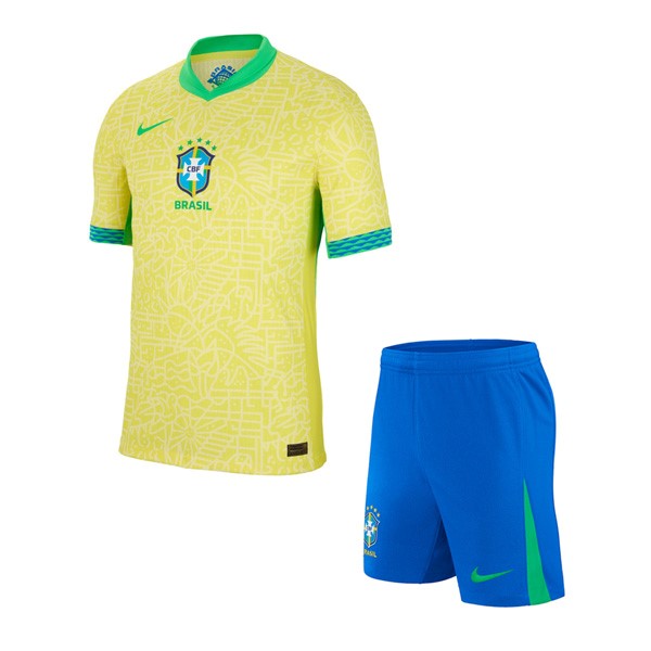 Camiseta Brasil Primera Equipación Niño 2024